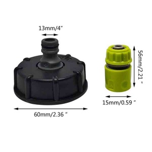 ข้อต่อถัง IBC รุ่น S60X6 ป้องกันการรั่วซึม สำหรับถังเก็บน้ำ ข้อต่อเกลียว ข้อต่อถังน้ำ วาล์วถังน้ำ - Product Image 2