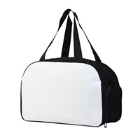 Sac de sport vierge pour sublimation avec compartiment à chaussures, sac de voyage personnalisable pour le sport et la gym, idéal pour l'impression par transfert thermique DIY