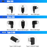 Cable de Alimentación OBDII a MiniUSB o Micro USB de 5V 2.5A para DVR de Vehículo, GPS, Cámara de Coche, Monitor de Estacionamiento