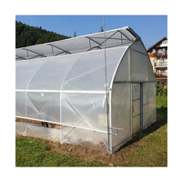 Kit de serre tunnel à travée unique à faible coût système hydroponique agricole serre verte