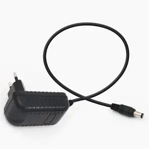 Großhandel Eu Us Stecker Wasserdicht 12V 2A 24V 1A 24W AC Adapter Wand ladegerät Mount Switching Psu Dc 5521MM Netzteil