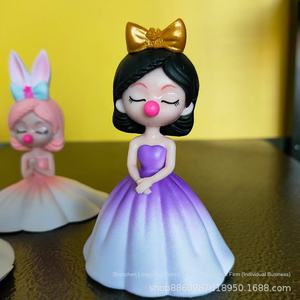 8 Desejando Rainbow Princesa Boneca PVC 1/12 Escala Fantasia Desktop Ornamentos Bebê Máquina Fantasma Extinguindo Lâmina Hand Set YK - Product Image 5