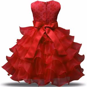 Flower Girl Dress Formal 3-8 Years Floral Baby Girls Dresses Vestidos 9 Colors Wedding Party Children Clothes Birthday Clothing - Product Image 1
