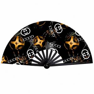Custom 33cm Watermelon <b>Pattern</b> Bamboo Portable Folding Hand Fan Traditional Palestinian Design Made High Quality Crafted Bamboo - Product Image 1