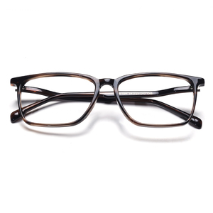 Full Rim Rectangle <b>Eyeglasses</b> Black Solid <b>Frame</b> Anti-Uv Vision Correction Men Adults - Product Image 6