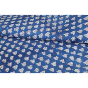 Tela 100% Algodón Sostenible con Estampado Artesanal, Ropa Boho de la India, Tela para Decoración del Hogar, Hecha a Mano, para Kaftanes, Cortinas, Bolsos y Manualidades - Product Image 5