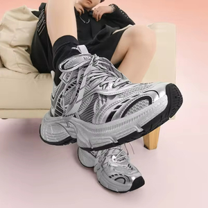 รองเท้าผ้าใบ NEWDISCVRY รุ่น Unisex สกรีนโลโก้ได้ รองเท้าผู้ชายระบายอากาศดี พื้นหนา แฟชั่น รองเท้าเดินแบบผูกเชือก กันลื่น ทุกแบบ - Product Image 4