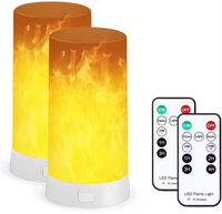 Portable LED Flamme Veilleuse Ampoule Scintillement Torche USB Charge Extérieure Feu Bougie PC Gravité Induction Ampoules