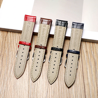 Correa de Cuero Genuino Italiano Clásico Trendybay, Diseño Tradicional, Ajuste Universal de 12 mm a 24 mm, Compatible con Múltiples Marcas de Relojes