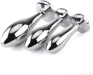 Tapón anal de metal, acero inoxidable, juguete sexy, joyería de cristal, consolador anal, juguete fetichista para adultos - Product Image 4