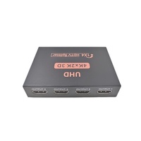 Répartiteur HDTV Full HD 4Kx2K 1 entrée 4 sorties, Répartiteur CCTV 1x4, Prise en charge 2K X 4K 2160P 3D