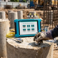 Testeur ultrasonique non destructif du béton U910, détection numérique de la profondeur des fissures par mesure de vitesse d'impulsion, détection des défauts ASTM C597 EN 12504
