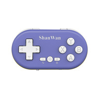 Manette de jeu sans fil Shanwan Mini, contrôleur de jeu portable, connectivité multiplateforme, moteur de vibration, volant de direction mobile