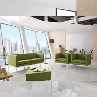 Offre Spéciale bureau canapé ensemble loisirs tissu 2 sièges banquettes immeuble de bureaux salon