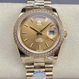 Reloj de Pulsera Mecánico con Cristal de Zafiro y Visualización de la Semana, Diseño Nuevo, Movimiento 3255, Reloj Automático con Diamantes Moissanite para Mujer - Product Image 3