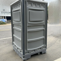 Toilettes portables H9-A1 en HDPE, toilettes mobiles avec réservoir d'eau intégré, double réservoir, écologiques, pour immeuble de bureaux