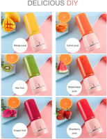 Nouvellement conception 420 ML ménage Portable mélangeur ménage fruits mélangeur USB presse-agrumes avec Six lames