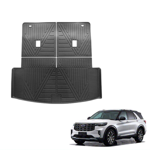Custom Fit TPE Cargo Liner for Ford Explorer 2020-2023 | Waterproof All Weather Trunk Mat Anti-Slip Rear Cargo Protection - Product Image 1