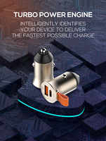 LDNIO C509Q Chargeur de voiture à charge rapide USB-C électrique mobile PD QC4 + Mini chargeur de batterie de voiture électrique rapide avec câble de données micro