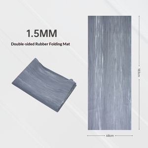 Tapis de yoga portable ultra-fin de 1,5 mm, <span class=keywords><strong>double</strong></span> face, en caoutchouc pur, professionnel, antidérapant, pliable, texturé, bicolore, 183 cm - Product Image 6