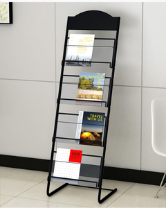 Cuốn sách Kệ tùy chỉnh bất kỳ kích thước dễ dàng di động kim loại Tạp Chí và cuốn sách Kệ Rack hiển thị - Product Image 3