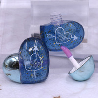 IMANOFNOBLE ampoule tranches de fruits brillant à lèvres mignon pêche coeur Transparent hydratant huile pour les lèvres soin des lèvres en gros 24 pièces/boîte