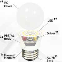 Ampoules LED E26 120V sans scintillement, compatibles avec la plupart des variateurs de lumière muraux triac à coupure de phase des États-Unis