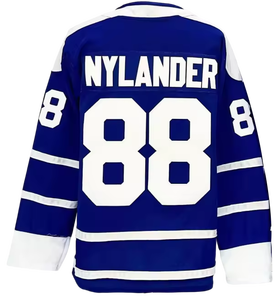 2026 新款 16 号米切尔·马纳尔 34 号奥斯顿·马修斯 88 号威廉·尼兰德 多伦多顶级品质男士缝制冰球球衣衬衫 - Product Image 6