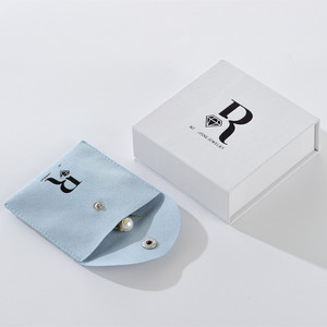 Wholesale Blue Pouch Magnet <b>Boxes</b> <b>White</b> Magnetic Closure Jewellery <b>Gift</b> Paper Box Luxury Folding Magnetic Jewelry Box Packaging - Product Image 4