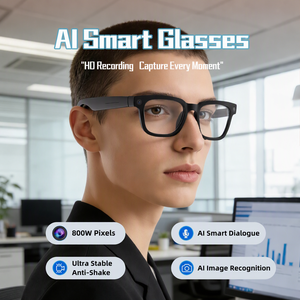 Lunettes Intelligentes OEM Personnalisées 42g Légères avec Caméra 8MP, Traduction IA, Vidéo 1200P, BT5.3, WiFi, 220mAh, IP64 pour Voyages en Extérieur - Product Image 2