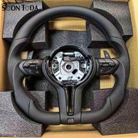 Volant de voiture sport en cuir pleine fleur pour BMW F06 F07 F30 F10 F11 F15 F16 F20 F21 F22 F31 F32 F36 F48 F80 E82 E90 X5 X6 F33