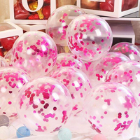 Ballons en latex transparents brillants de 12 pouces à prix d'usine pour la décoration de mariage et de fête d'anniversaire