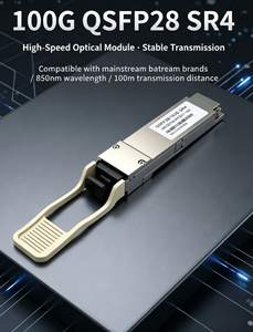 Módulo SFP de Fibra Óptica de 100G en Venta Directa de Fábrica, QSFP28 SFP 100Gbase LR SR SM 100m MM QSFP28 100G SFP Transceptor Dúplex LC - Product Image 3