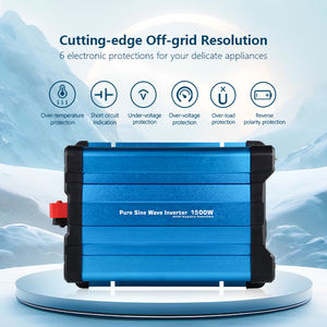 <span class=keywords><strong>1500W</strong></span> hors réseau <span class=keywords><strong>convertisseur</strong></span> d'énergie solaire à onde sinusoïdale Pure <span class=keywords><strong>12V</strong></span> 24V 48V à 110V <span class=keywords><strong>220V</strong></span> avec écran LCD avec fonction de dérivation - Product Image 2