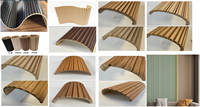 Panneau MDF Moderne 3D Convexe et Concave, Pliable, Sablé, avec Dos en Bois Embossé, Papier Artisanat, Flexible, Ondulé, Résistant à l'Humidité, pour Mur Extérieur