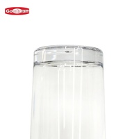 Vasos y Tazas de Té Irrompibles de PC Transparente de 345 ml, con Logotipo Personalizado, Empaquetados en Caja, Marca Goodman para Restaurantes, Estilo Rústico