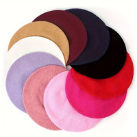 Pabrik Baret Bergaris Spot Blend Grosir Baret Wanita Musim Dingin Mlange Vintage Topi Pelukis Dewasa