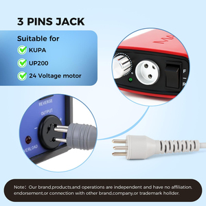 Pièce à main pour ponceuse à ongles compatible avec KUPA KP55, KP60, KP5000, UP-200, 30000 tr/min, pièce de rechange professionnelle pour ponceuse à ongles, 3 broches - Product Image 3