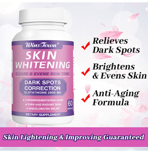 Cápsulas Blanqueadoras de Piel WinsTown Glutathione 2000mg, Anti Hiperpigmentación, Eliminan Manchas Oscuras, Suplemento Dietético para Aclarar la Piel - Product Image 1