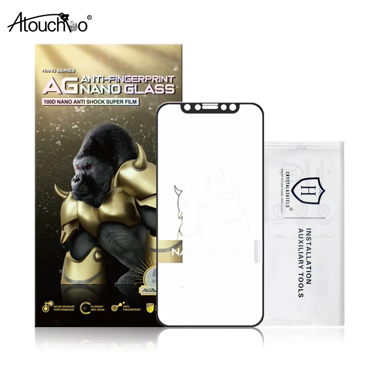 Atouchbo 100D Keramische Nano Glas Matte Anti Shock Telefoon Screen Protector Voor Iphone 11 Pro Max