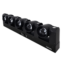 Barre de lumière mobile DMX512 5x60W RGBW 4-en-1 rotative à 5 yeux pleine couleur avec effet de poursuite pour DJ, club, événement, spectacle, scène