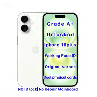 Wholesale Used for 16 Plus 256GB White Unlocked Smartphone A18 Chip Triple Camera USB-C Fast Shipping Wholesale Supplier