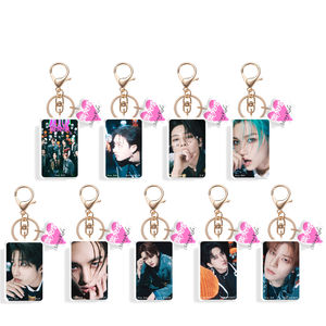 KPOP Porte-clés acrylique pour enfants errants ROCK STAR Album Figure Porte-clés Sac Pendentif BangChan HyunJin <span class=keywords><strong>Felix</strong></span> Décor Accessoires Fans Cadeau - Product Image 6