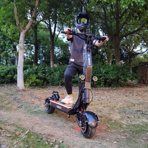 Trottinette électrique pliable avec écran intelligent, accélérateur rotatif, moteur sans balais, roues de 11 pouces, autonomie de 60-120 km, 72V, démarrage NFC - Product Image 3