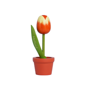 Mini Ornements en Bois en Forme de Tulipe Peints à la Main, Petites Fleurs de Tulipe en Bois Massif, Décoration pour Bureau, Souvenir des Pays-Bas - Product Image 5