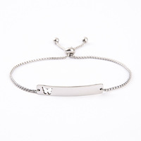 Bracelet réglable en acier inoxydable pour femme Ywyougang, 4 couleurs, 3 styles, chaîne coulissante anti-allergie, bijoux tendance