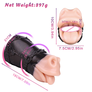 GEEBA Vaso Masturbador Realista de Boca de Caballo para Hombre, Coño de Bolsillo de <span class=keywords><strong>Silicona</strong></span> Suave, Juguetes Sexuales para Hombres, <span class=keywords><strong>Muñecas</strong></span> Sexuales de Fantasía - Product Image 6
