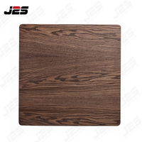 Ensemble de meubles de restaurant en bois moderne personnalisé J2S pour restaurant, hôtel, table carrée en métal et marbre pour cafés