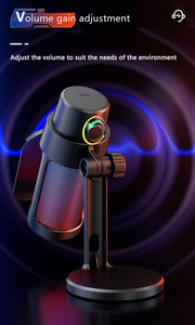 Microphones de jeu M8 avec éclairage RVB, micro à condensateur pas cher avec fonction de silence rapide, filtre anti-<span class=keywords><strong>pop</strong></span>, support antichoc pour diffusion mobile, enregistrement, <span class=keywords><strong>chat</strong></span> - Product Image 4