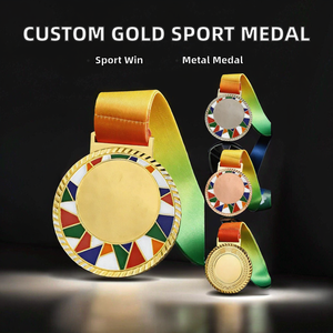 Medaglia Placcata Oro Personalizzata per Tutte le Competizioni/Maratonette/Challenges di Step - Offerta Speciale Direttamente dalla Fabbrica - Product Image 3